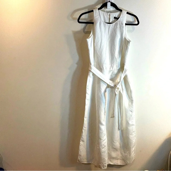 BANANA REPUBLIC SZ 4P Jumpsuit Wide Leg Cropped Linen Blend  NEW WITH TAG - Picture 3 of 16